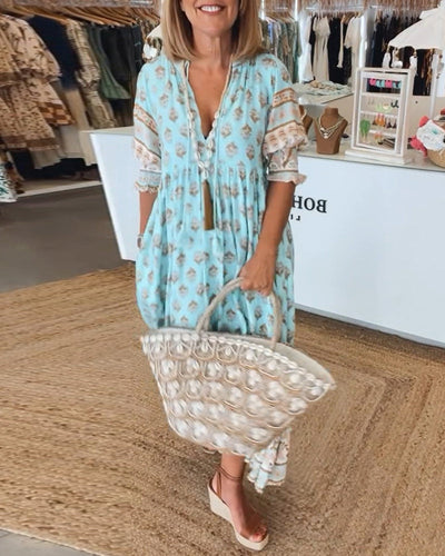 Giulia™ - Robe Longue Élégante Avec Poches
