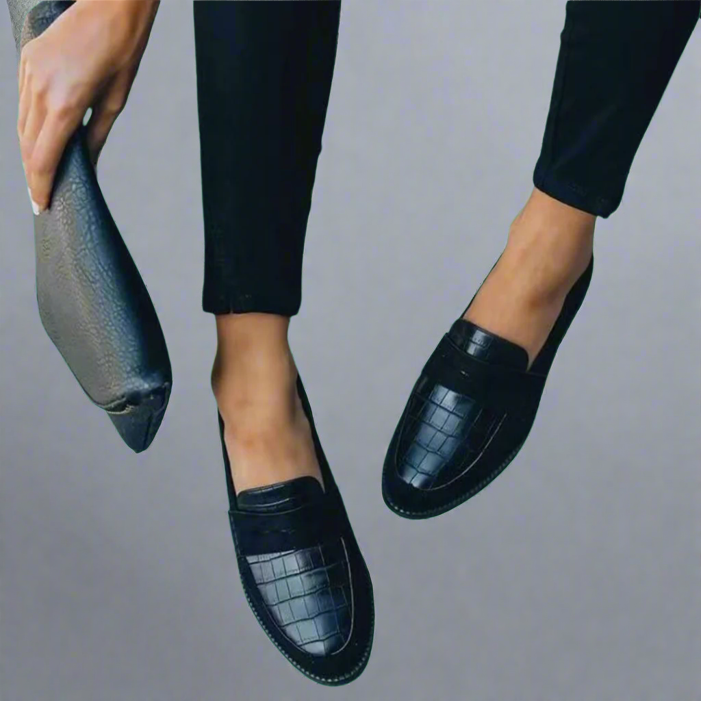 Sanna™ - Mocassins Élégants Confortables Noir