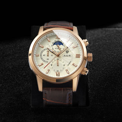 Marc™ - Montre Homme Luxe Élégante en Cuir - Confort et Style