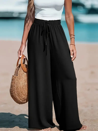 Liv™ - Pantalon Fluide Femme Taille Haute Élégant Et Confortable