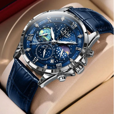 Variant image for Lucas™ - Montre Homme Élégante Avec Phase de Lune Durable-4