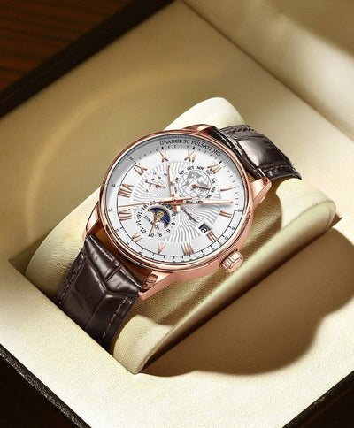 Marc™ - Montre Homme Luxe Élégante, Confort et Style Raffiné