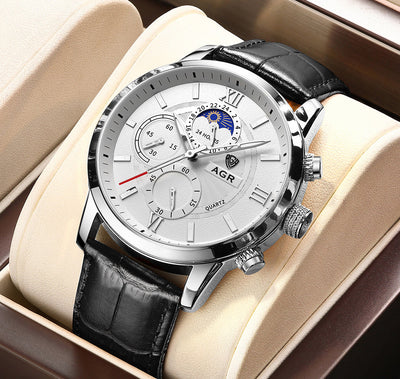 Variant image for Marc™ - Montre Homme Luxe Élégante en Cuir - Confort et Style-4