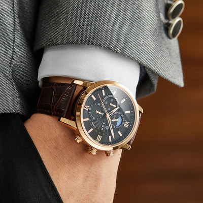 Marc™ - Montre Homme Luxe Élégante en Cuir - Confort et Style