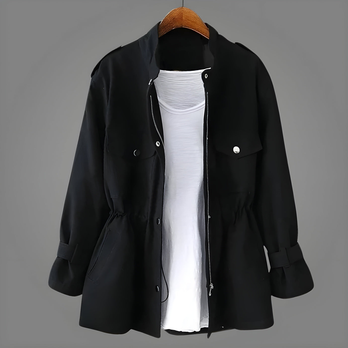 Albin ™ | Trench Femme Élégant - Confort et Style Ajustable