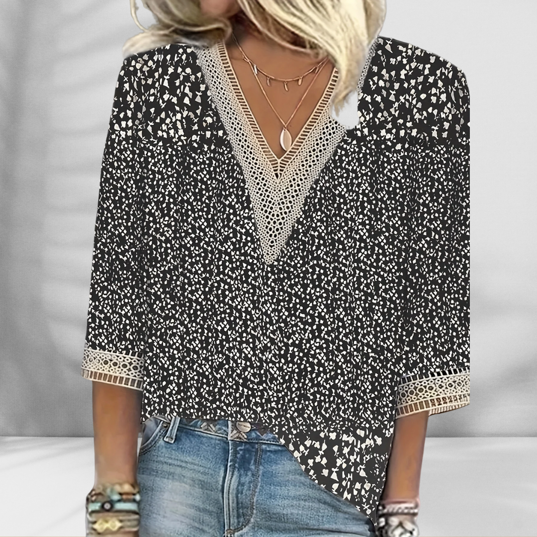 Alis™ - Blouse Femme Boho Élégante Confortable pour Printemps Été