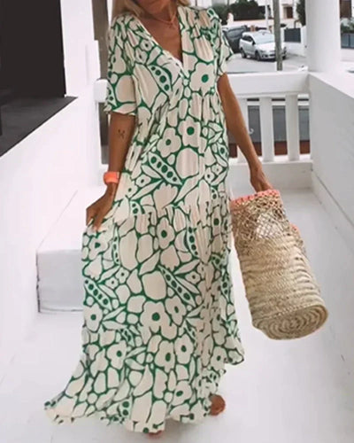 Christine™ - Robe D'Été Chic Longue Fluide