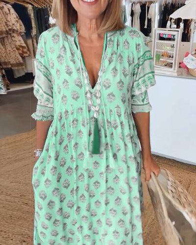 Giulia™ - Robe Longue Élégante Avec Poches