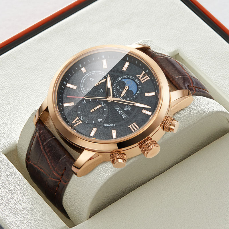 Marc™ - Montre Homme Luxe Élégante en Cuir - Confort et Style