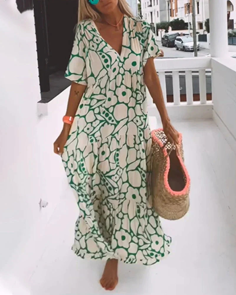 Christine™ - Robe D'Été Chic Longue Fluide