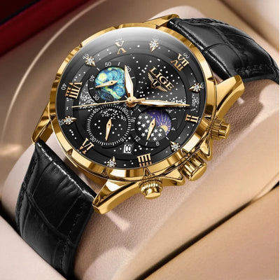 Variant image for Lucas™ - Montre Homme Élégante Avec Phase de Lune Durable-5