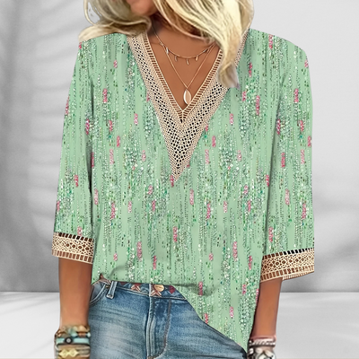 Alis™ - Blouse Femme Boho Élégante Confortable pour Printemps Été