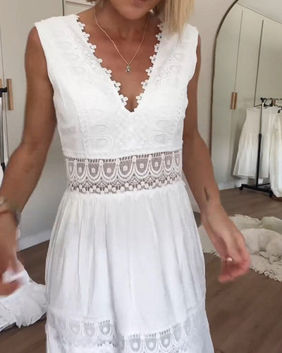 Alyssa™ - Robe Longue Élégante en Dentelle