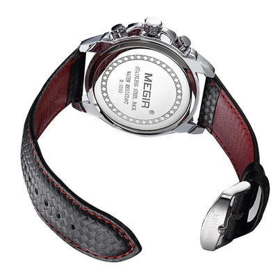 Marc™ - Montre Homme Quartz Élégante Avec Bracelet PU Noir