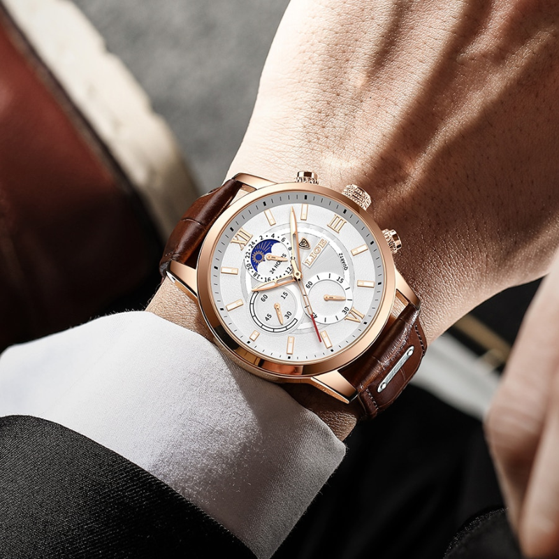 Lucas™ - Montre Sportive Homme Élégante et Durable, Résistante à l'Eau