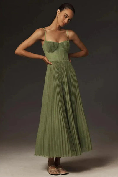 Lovisa ™ Robe Longue Femme - Élégance En Tulle Plissé Pour Chaque Soirée