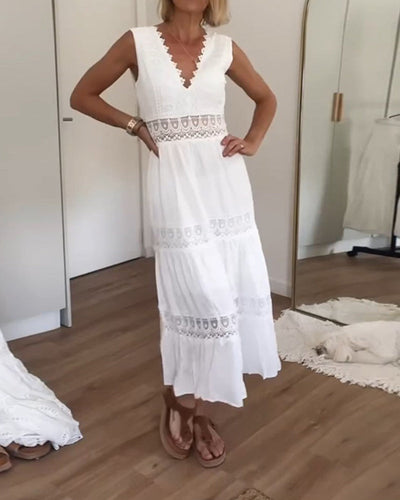 Alyssa™ - Robe Longue Élégante en Dentelle