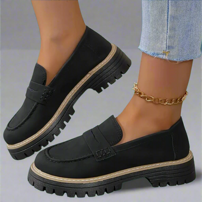 Adèle™ – Mocassins Noir Élégants Confortables
