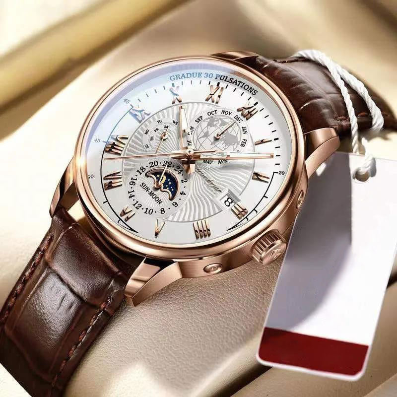 Marc™ - Montre Homme Luxe Élégante, Confort et Style Raffiné