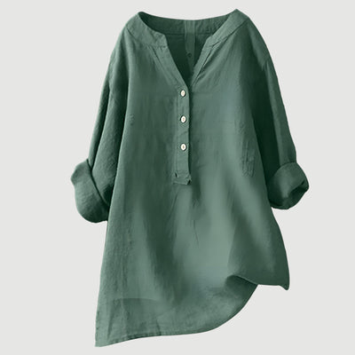 Camille.™ - Blouse Femme Blanche Confortable et Aérée
