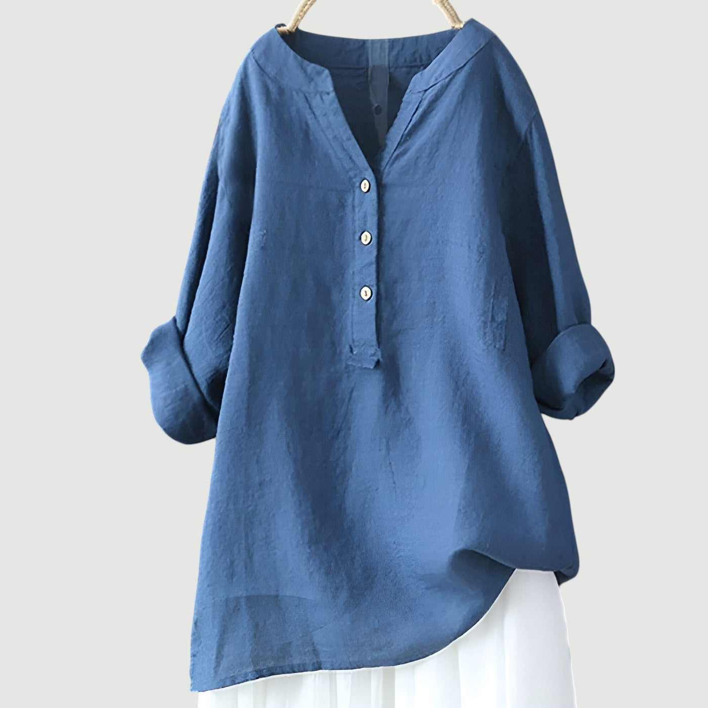 Camille.™ - Blouse Femme Blanche Confortable et Aérée