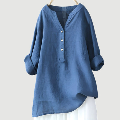 Camille.™ - Blouse Femme Blanche Confortable et Aérée