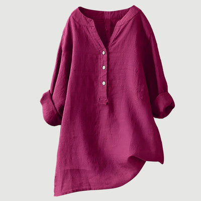 Camille.™ - Blouse Femme Blanche Confortable et Aérée
