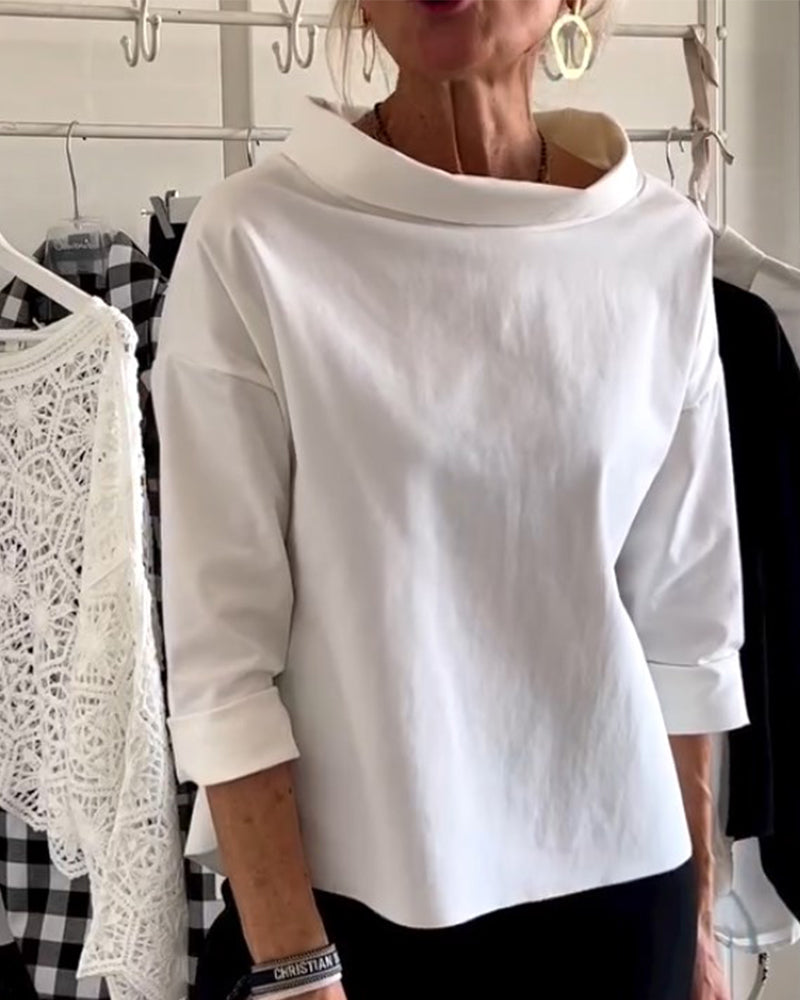 Camille™ - Blouse Femme Confortable 3/4 Élégante