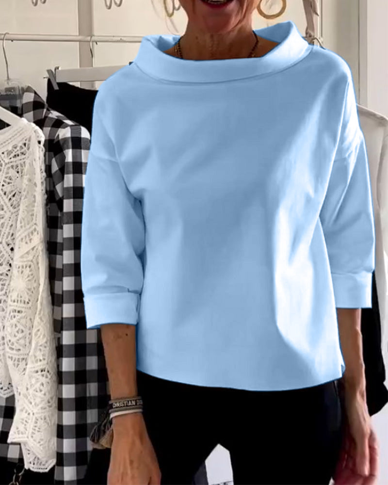 Camille™ - Blouse Femme Confortable 3/4 Élégante