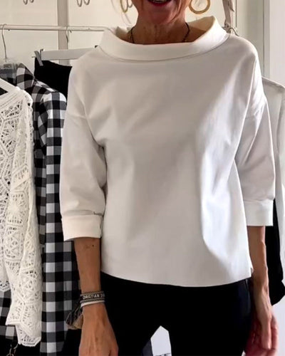 Camille™ - Blouse Femme Confortable 3/4 Élégante