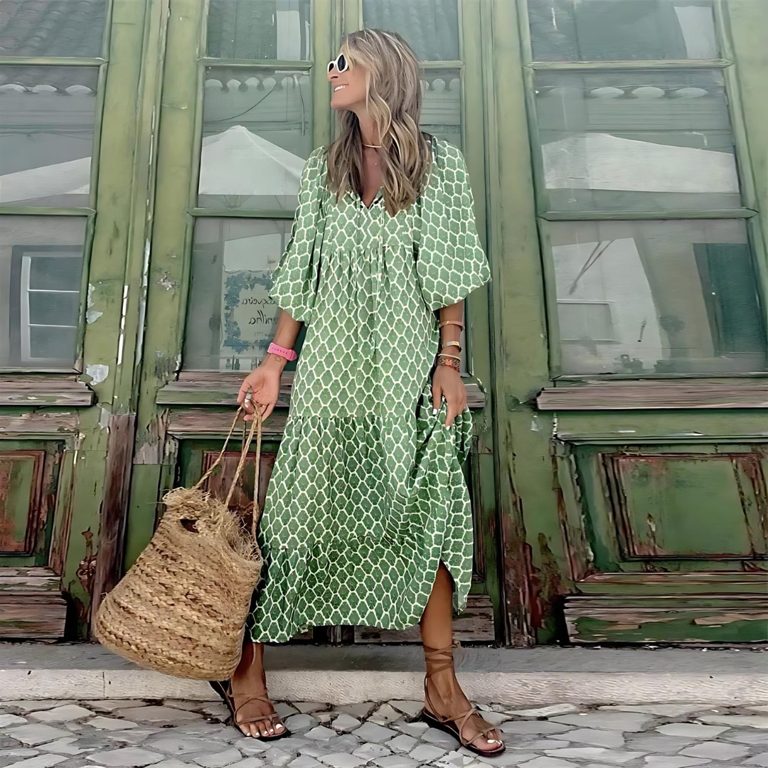 Camille™ - Robe Longue Femme Élégante et Confortable