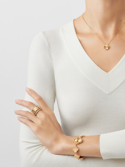Camille ™ - Collier Trèfle d'Or Élégant