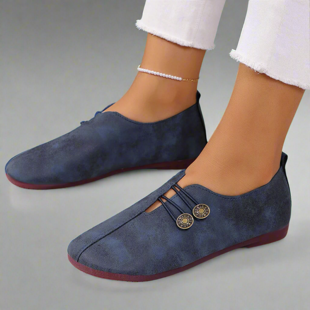 Camille ™ - Mocassins Noir Confort Ergonomique