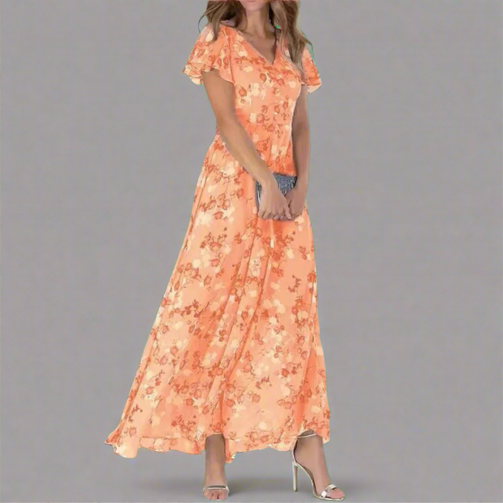 Camille ™ - Robe Longue Fleurie Élégante et Confortable