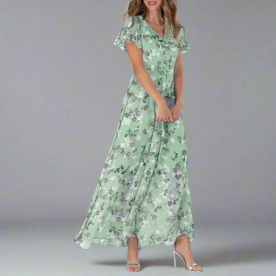 Camille ™ - Robe Longue Fleurie Élégante et Confortable