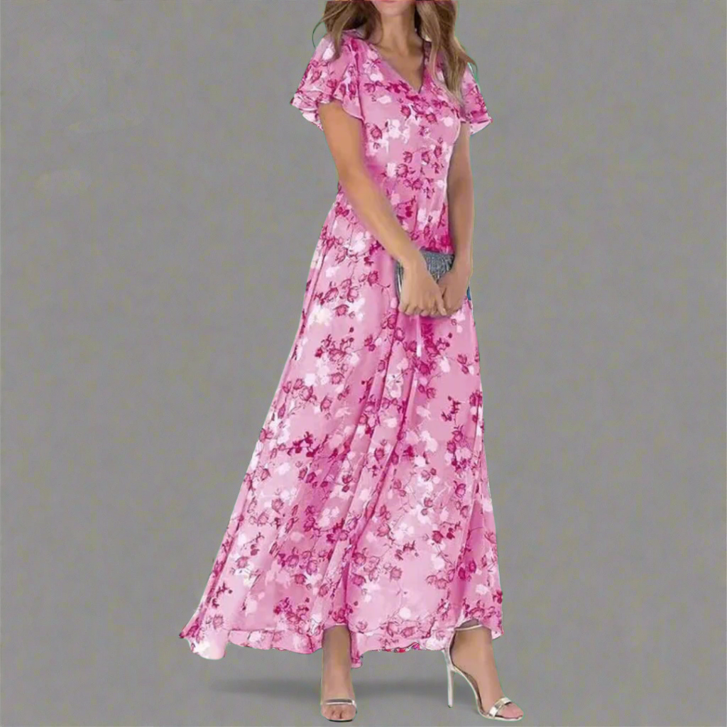 Camille ™ - Robe Longue Fleurie Élégante et Confortable