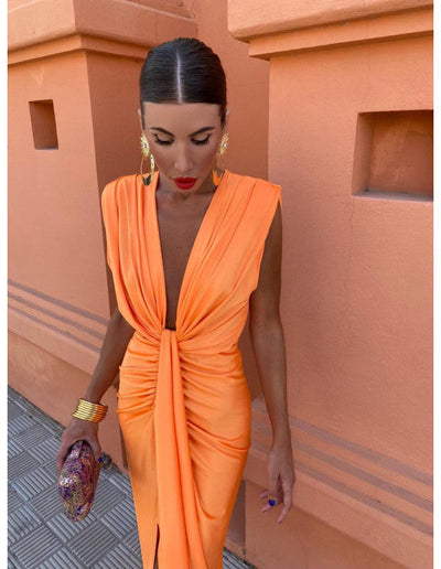 Camille™ — Robe Midi Élégante pour Événements