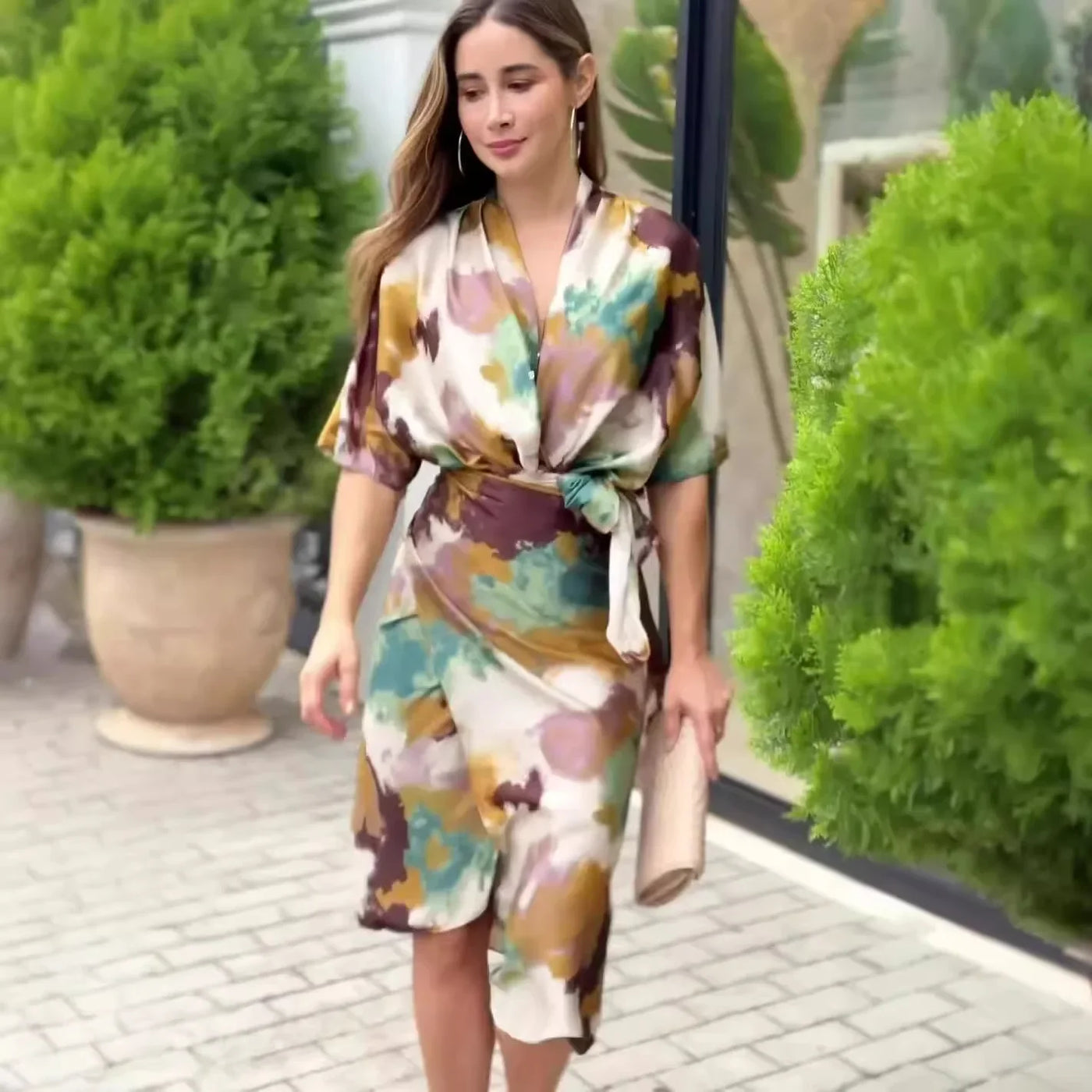 Elyna™ - Robe Longue Élégante Tie-Dye Confortable