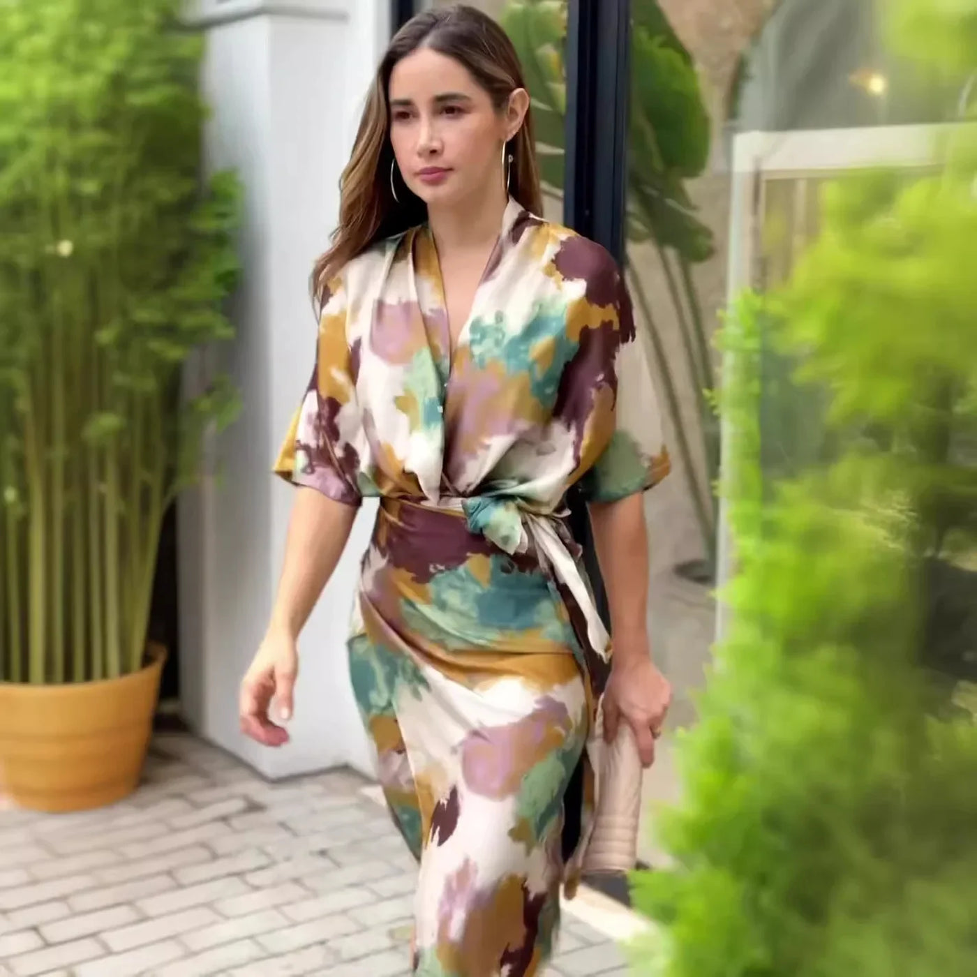 Elyna™ - Robe Longue Élégante Tie-Dye Confortable