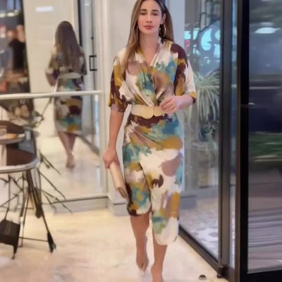 Elyna™ - Robe Longue Élégante Tie-Dye Confortable