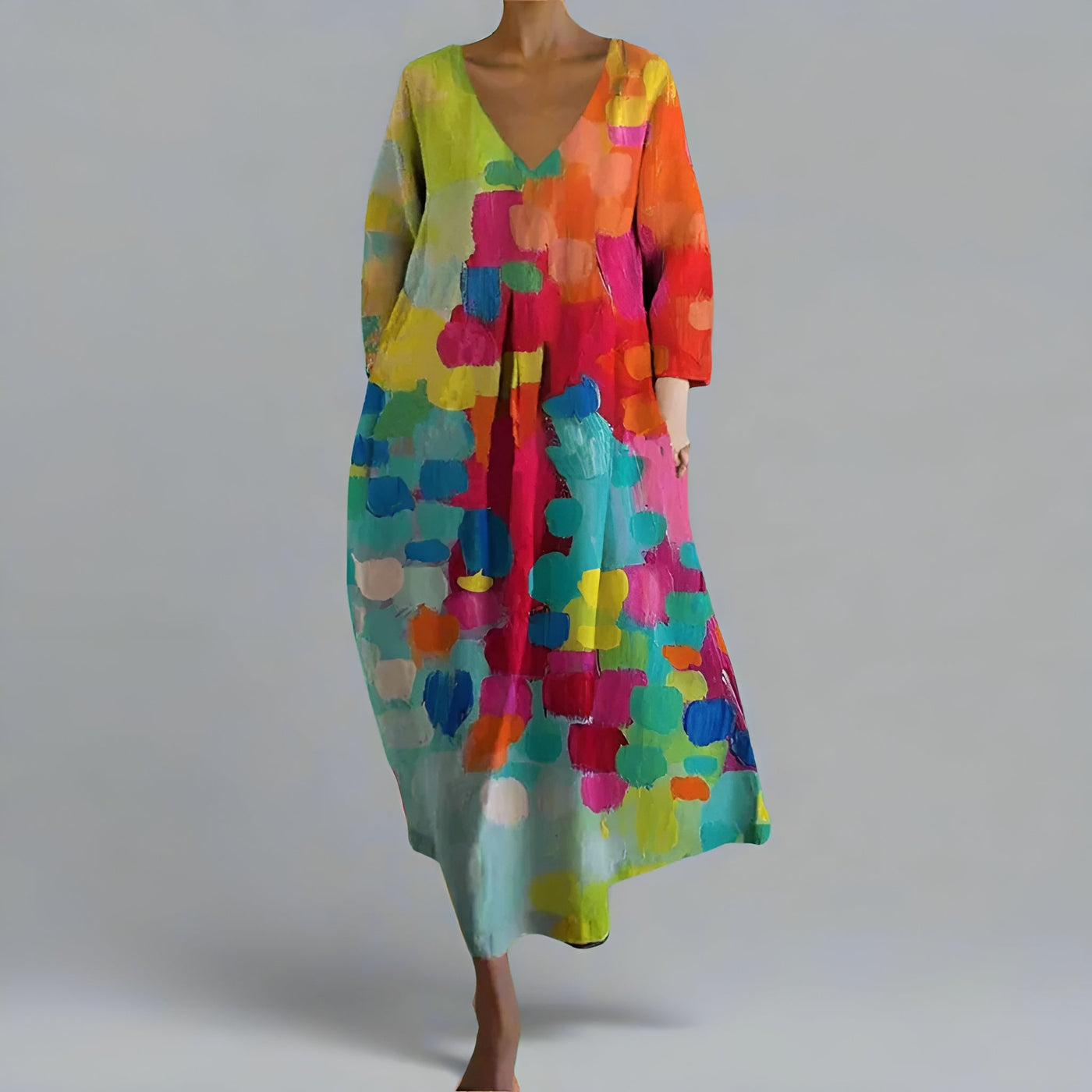 Chloé™ - Robe Longue Élégante et Confortable