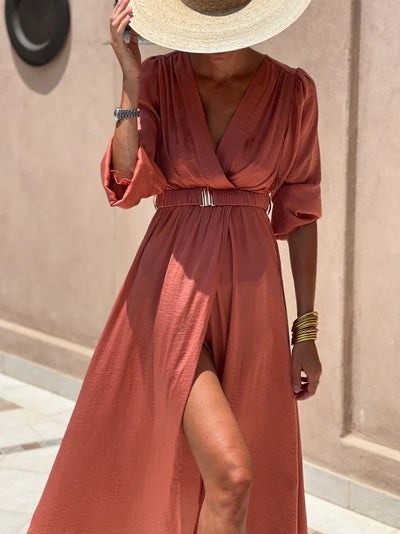 Chloé™ - Robe Longue Élégante et Confortable