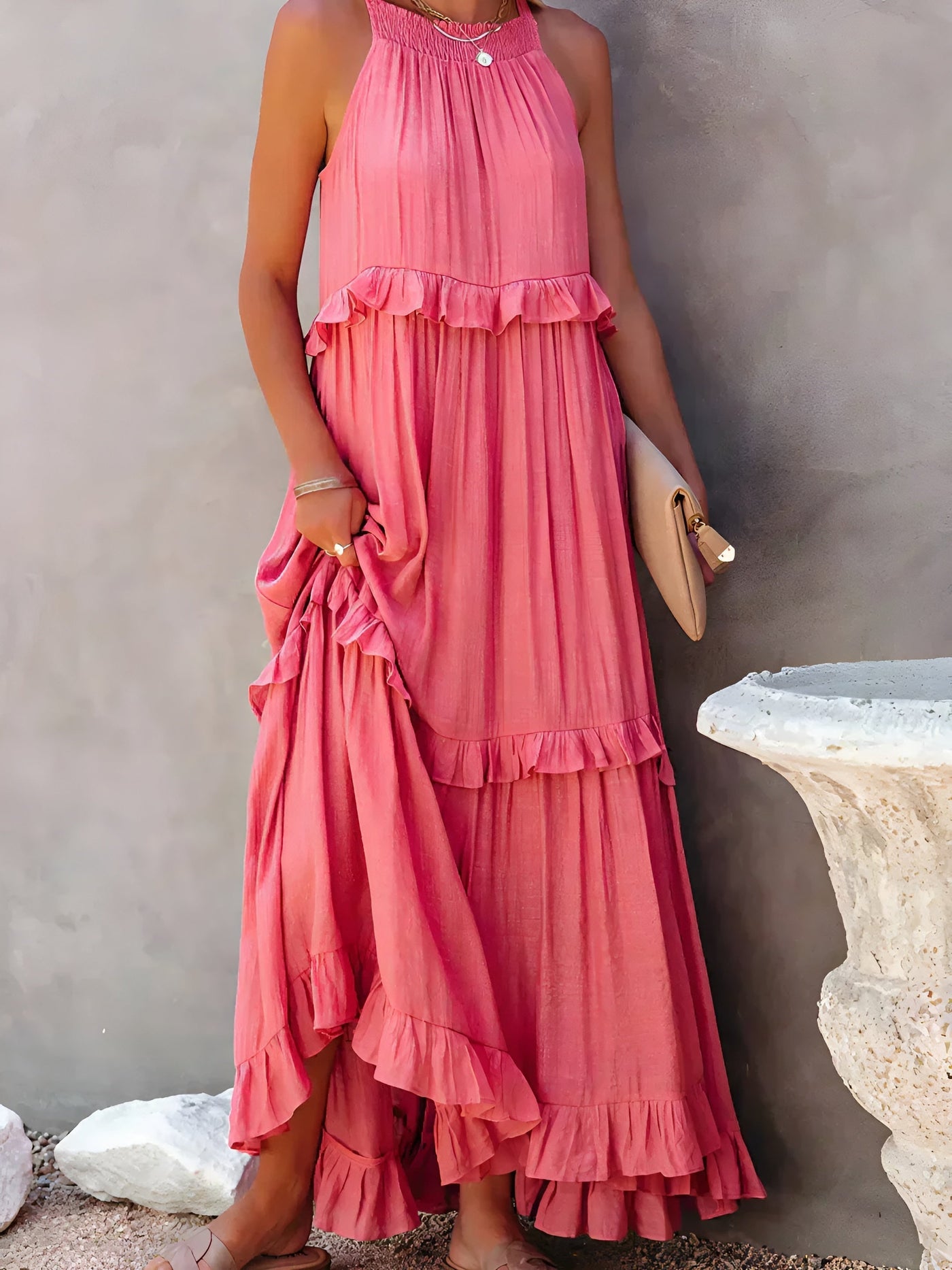 Chloé™ - Robe Longue Élégante et Confortable