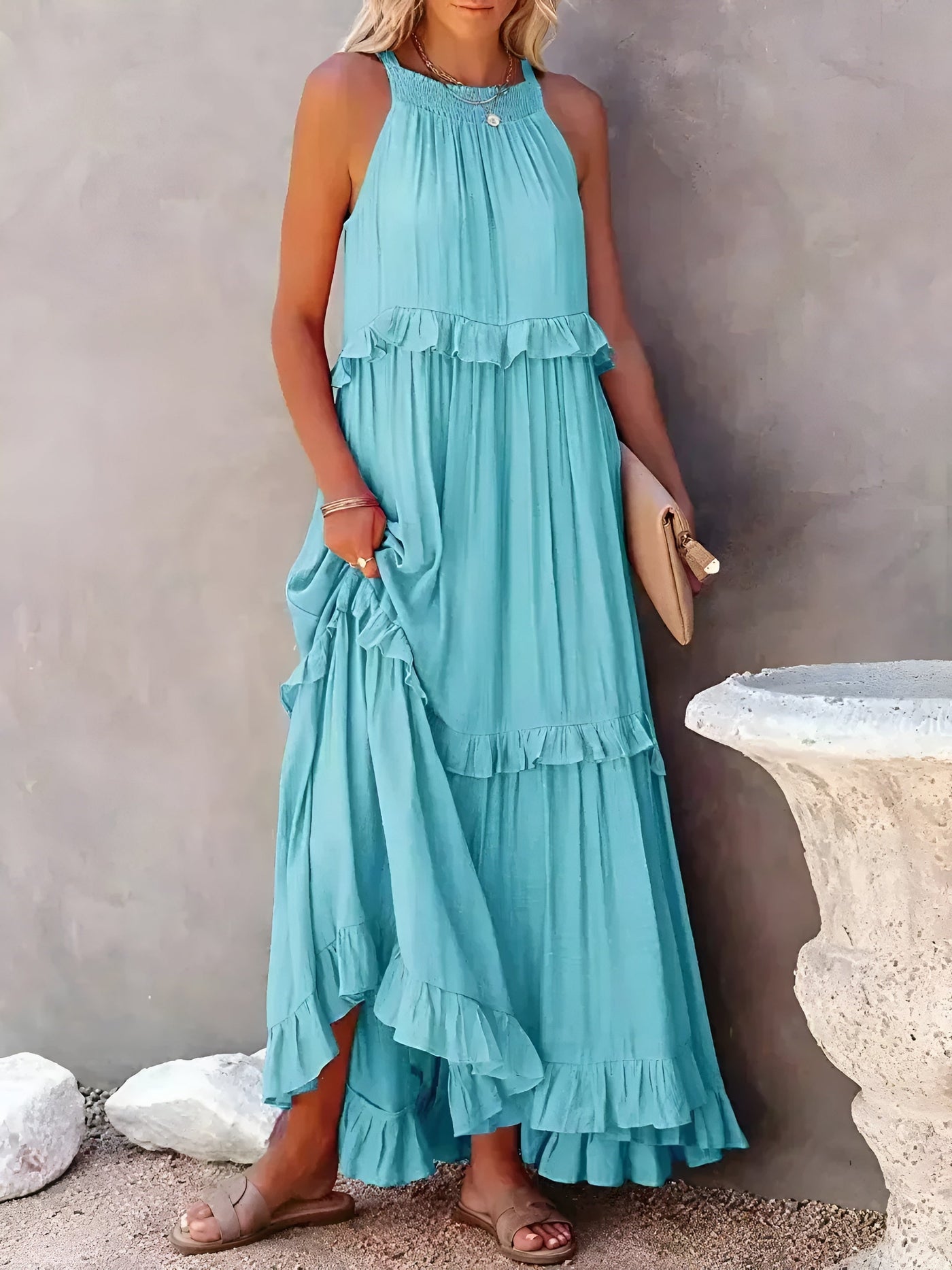 Chloé™ - Robe Longue Élégante et Confortable