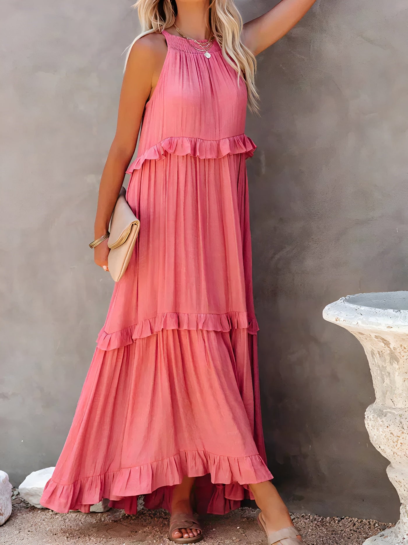Chloé™ - Robe Longue Élégante et Confortable