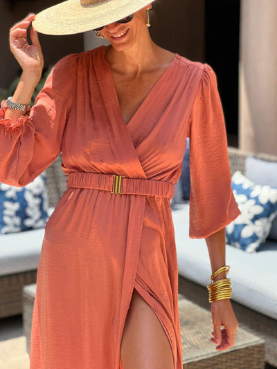 Chloé™ - Robe Longue Élégante et Confortable