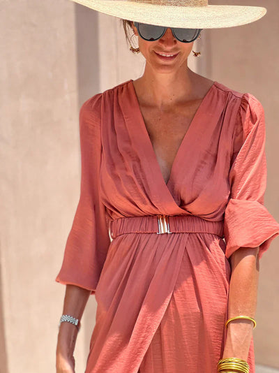 Chloé™ - Robe Longue Élégante et Confortable