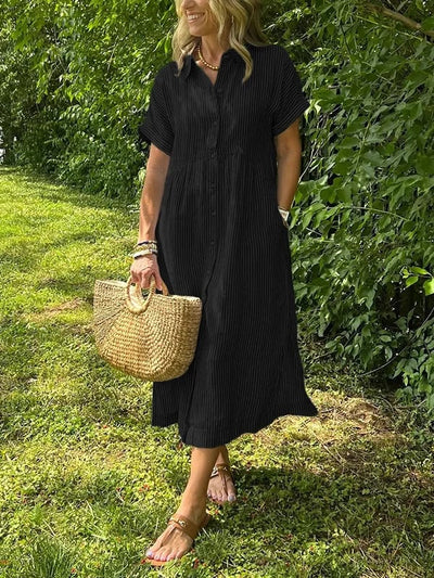 Chloé™ - Robe Longue Été Élégante à Rayures