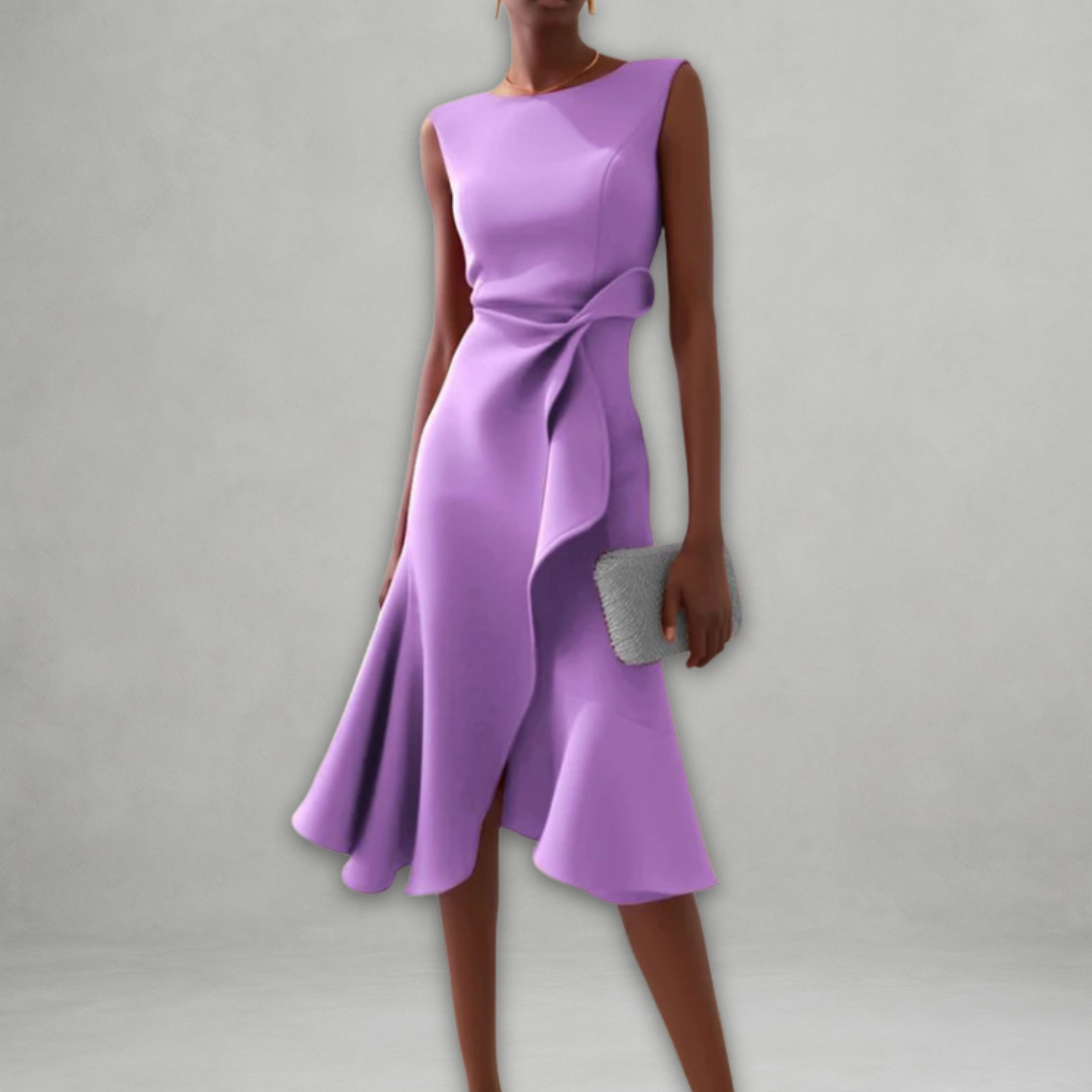 Chloé™ - Robe Midi Femme Confortable et Élégante