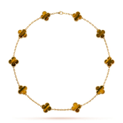Chloé ™ - Collier Floral Acier Inoxydable Élégant
